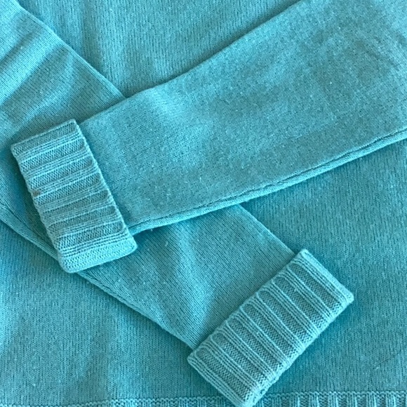 Lord & Taylor Turquoise Turtleneck Sweater - Picture 2 of 3